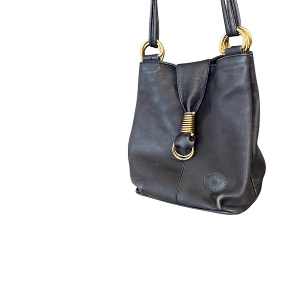 Henry’s Original Leather navy vintage bucket good embellish GVC leather bag Bag - Picture 13 of 15